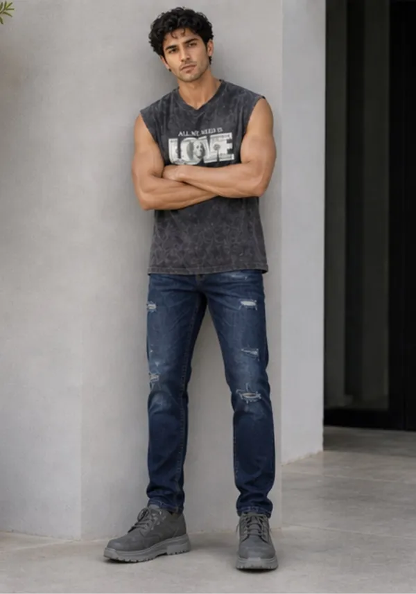 Hue_Nox_Men's_Black_Dollar_Love_Graphic_Oversized_Acid_Washed_Vest_Tank