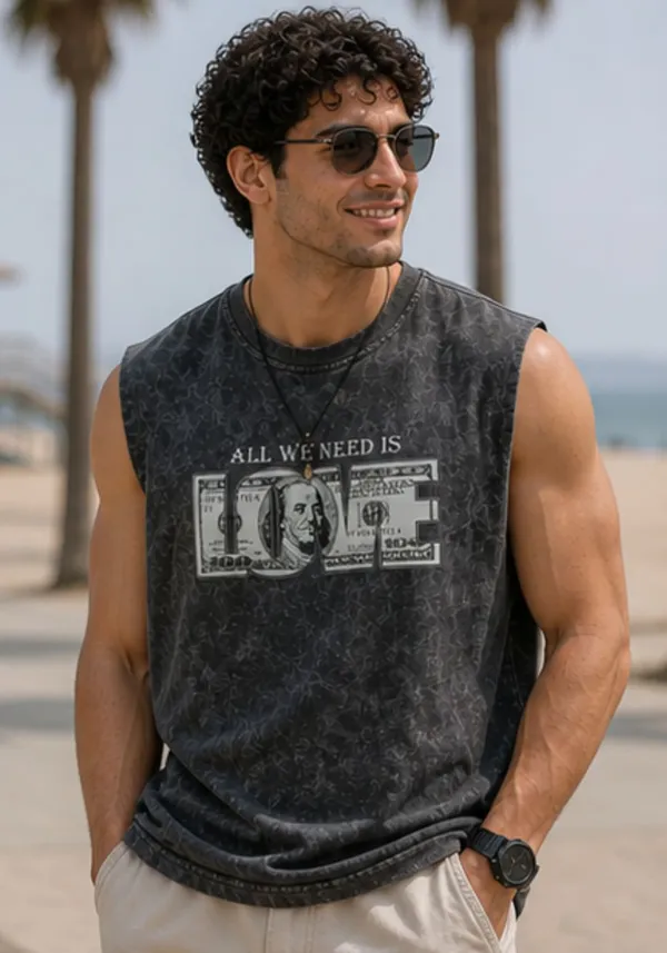 Hue_Nox_Men's_Charcoal_Dollar_Love_Graphic_Oversized_Acid_Washed_Vest_Tank