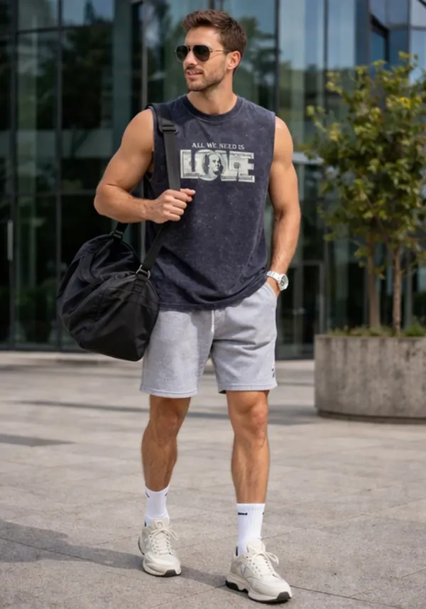 Hue_Nox_Men's_Navy_Dollar_Love_Graphic_Oversized_Acid_Washed_Vest_Tank