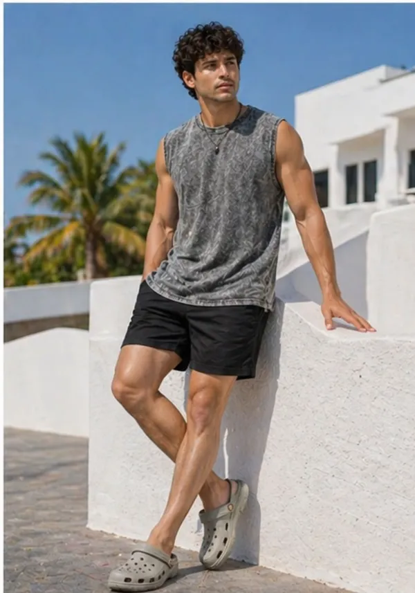 Hue_Nox_Men's_Grey_Plain_Oversized_Acid_Washed_Vest_Tank