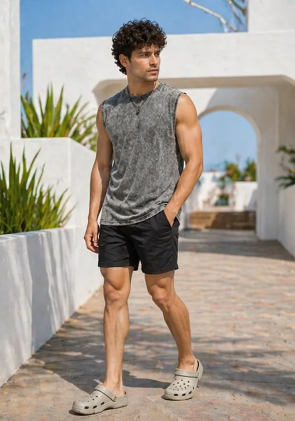Hue_Nox_Men's_Grey_Plain_Oversized_Acid_Washed_Vest_Tank