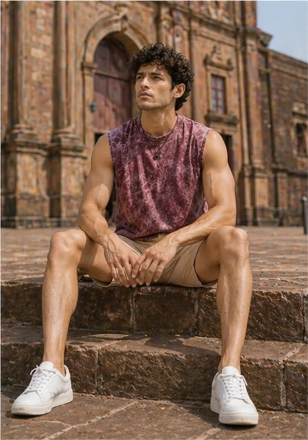 Hue_Nox_Men's_Maroon_Plain_Oversized_Acid_Washed_Vest_Tank