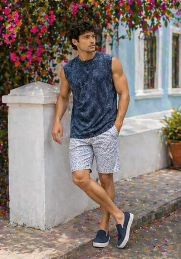 Hue_Nox_Men's_Navy_Plain_Oversized_Acid_Washed_Vest_Tank