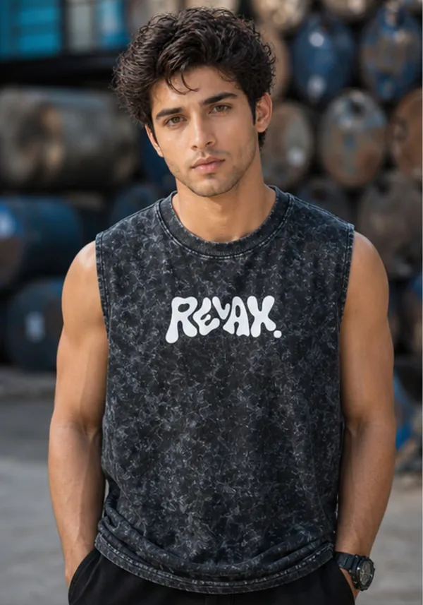 Hue_Nox_Men's_Black_Relax_Graphic_Oversized_Acid_Washed_Vest_Tank