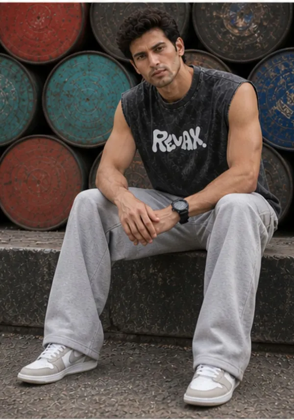 Hue_Nox_Men's_Charcoal_Relax_Graphic_Oversized_Acid_Washed_Vest_Tank