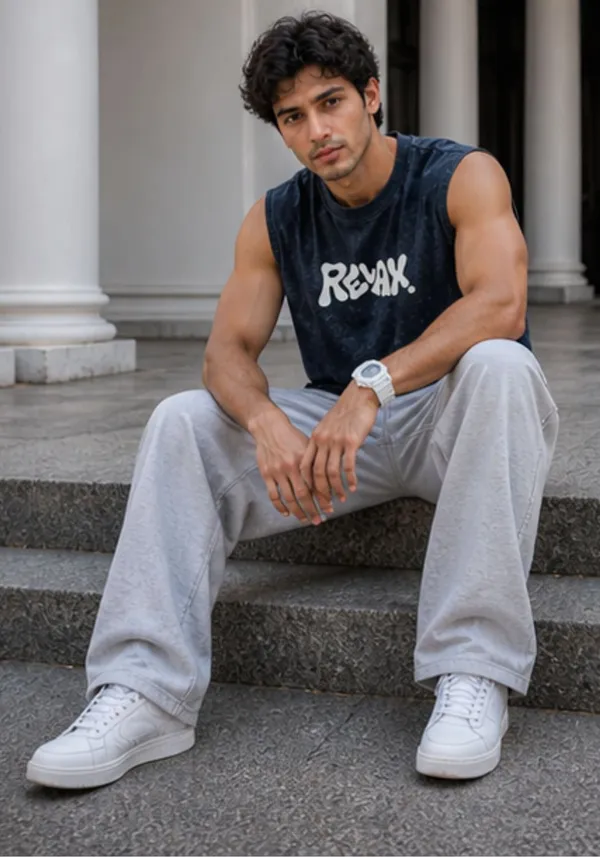 Hue_Nox_Men's_Navy_Relax_Graphic_Oversized_Acid_Washed_Vest_Tank