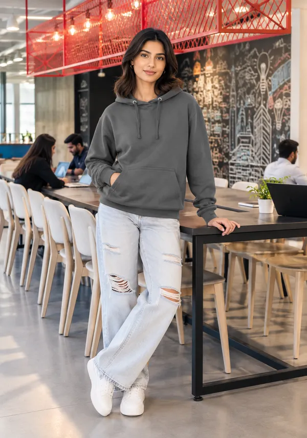 Hue_Nox_Women's_Steel_Grey_Solid_Regular_Fit_Hoodie