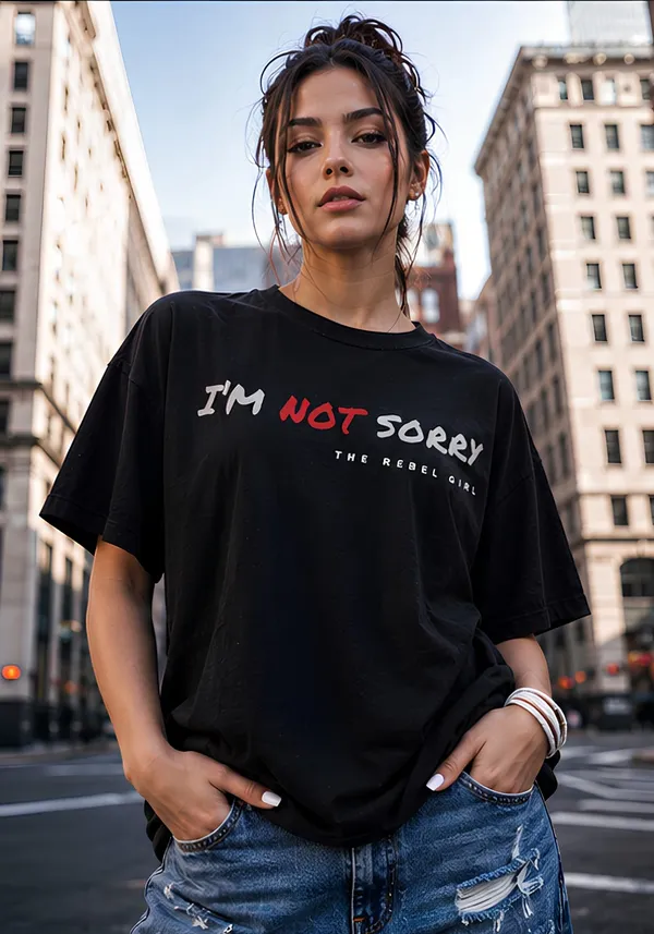 Hue_Nox_Women's_Black_The_Rebel_Girl_Graphic_Oversized_T-Shirt