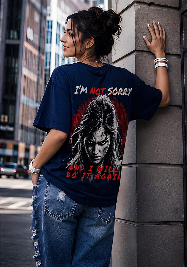 Hue_Nox_Women's_Navy_The_Rebel_Girl_Graphic_Oversized_T-Shirt