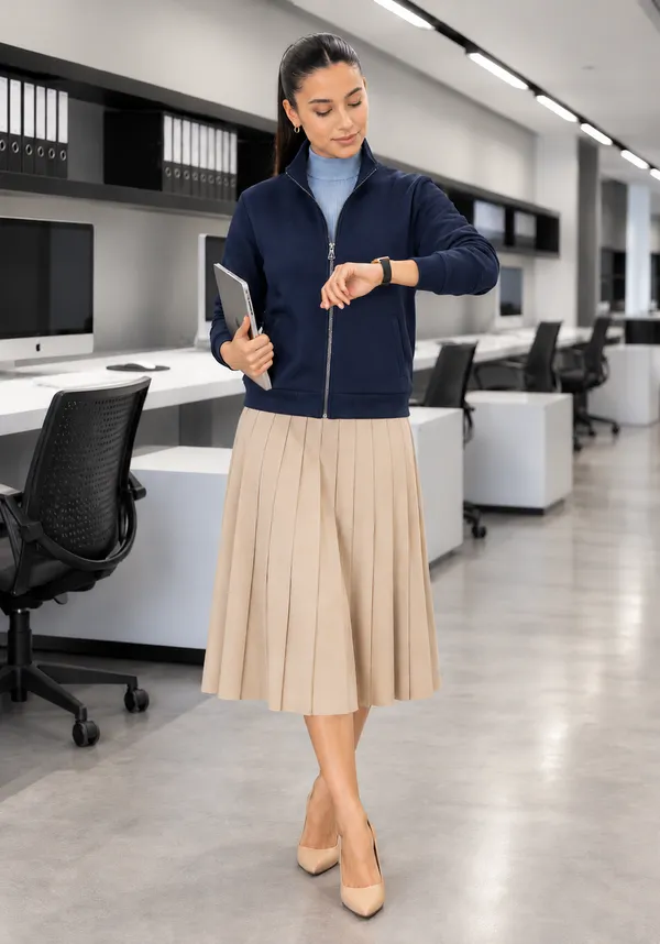 Hue_Nox_Women's_Navy_Solid_Regular_Fit_Zipper_Sweatshirt