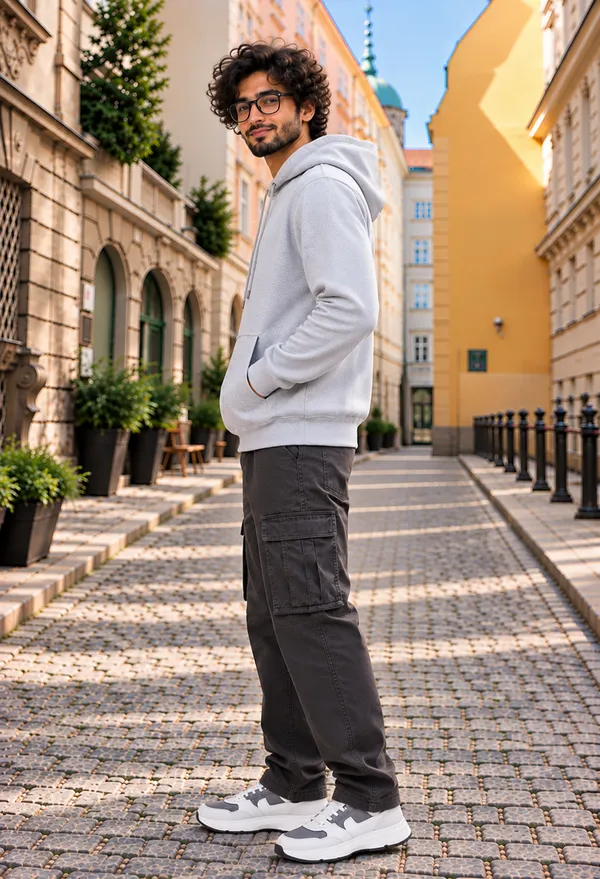 Hue_Nox_Men's_Grey_Solid_Regular_Fit_Hoodie