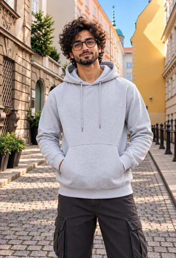 Hue_Nox_Men's_Grey_Solid_Regular_Fit_Hoodie