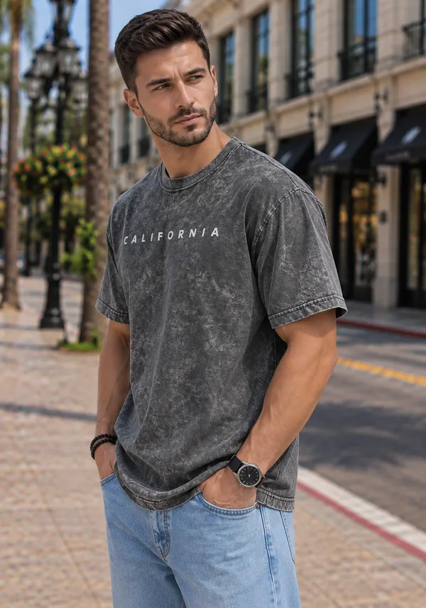 Hue_Nox_Men's_Charcoal_Grey_California_Graphic_Oversized_Acid_Washed_T-Shirt