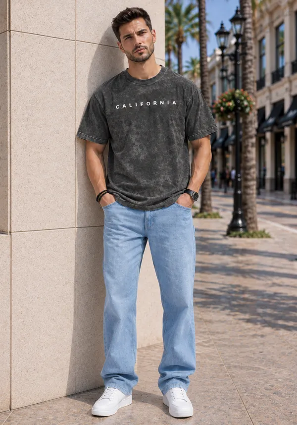 Hue_Nox_Men's_Charcoal_Grey_California_Graphic_Oversized_Acid_Washed_T-Shirt