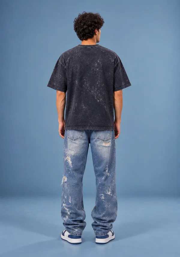 Hue_Nox_Men's_Charcoal_Navy_Skull_Glitch_Graphic_Oversized_Acid_Washed_T-Shirt