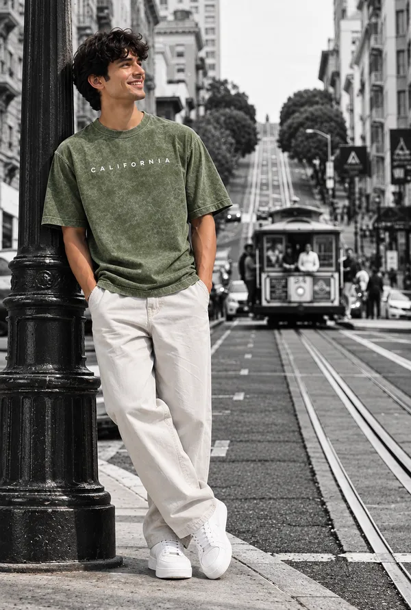 Hue_Nox_Men's_Green_California_Graphic_Oversized_Acid_Washed_T-Shirt