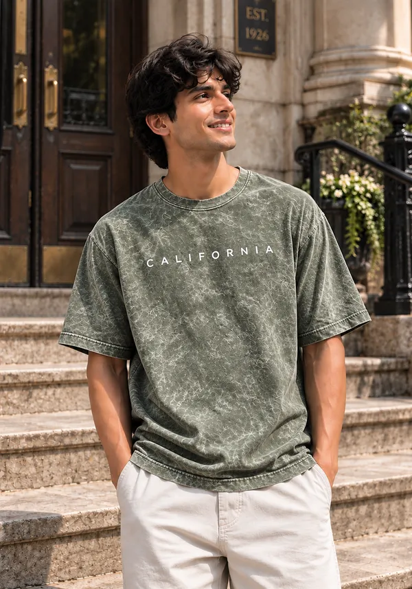 Hue_Nox_Men's_Green_California_Graphic_Oversized_Acid_Washed_T-Shirt