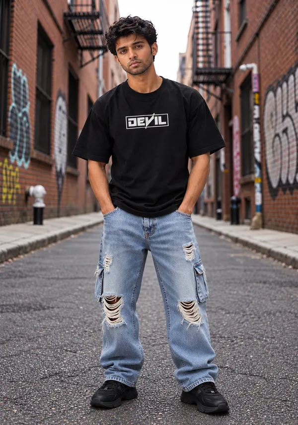 Hue_Nox_Men's_Black_Rapper_2_Graphic_Oversized_T-Shirt