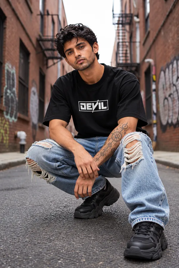 Hue_Nox_Men's_Black_Rapper_2_Graphic_Oversized_T-Shirt