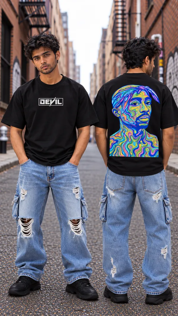 Hue_Nox_Men's_Black_Rapper_2_Graphic_Oversized_T-Shirt