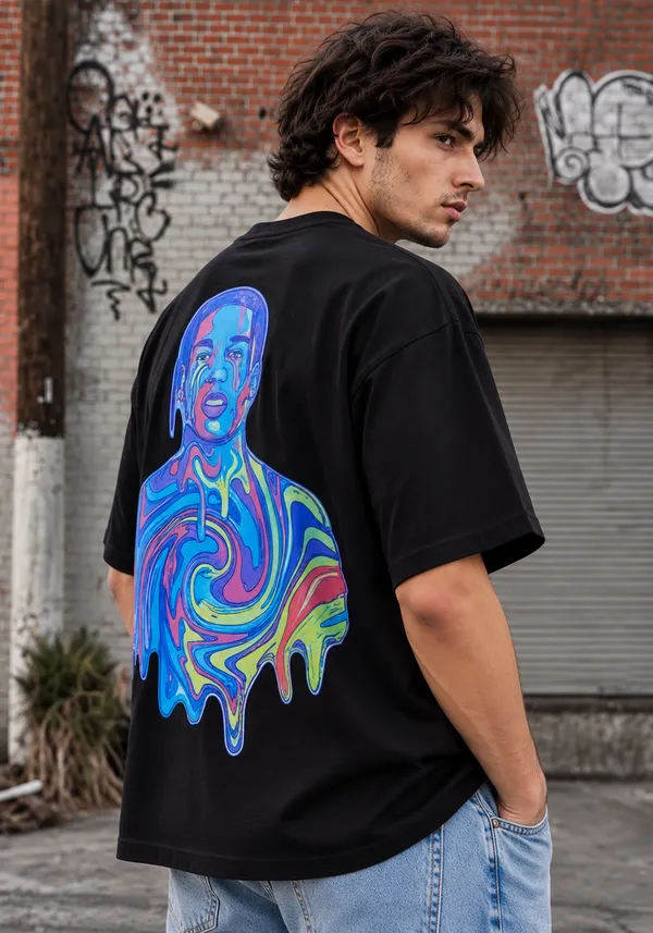 Hue_Nox_Men's_Black_Rapper_5_Graphic_Oversized_T-Shirt