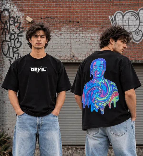 Hue_Nox_Men's_Black_Rapper_5_Graphic_Oversized_T-Shirt