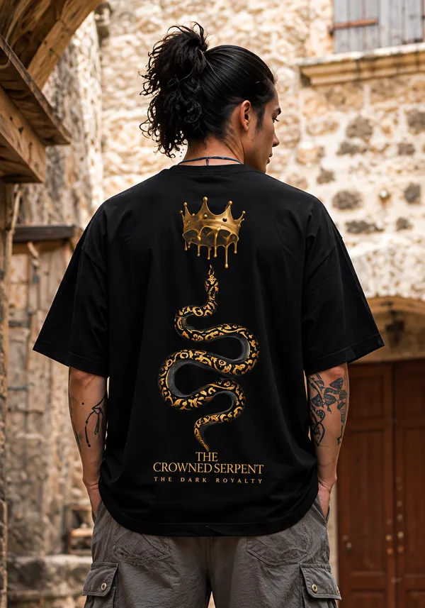 Hue_Nox_Men's_Black_The_Dark_Royalty_Graphic_Oversized_T-Shirt