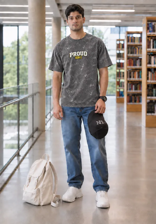 Hue_Nox_Men's_Charcoal_Grey_Proud_GenZ_Graphic_Oversized_Acid_Washed_T-Shirt