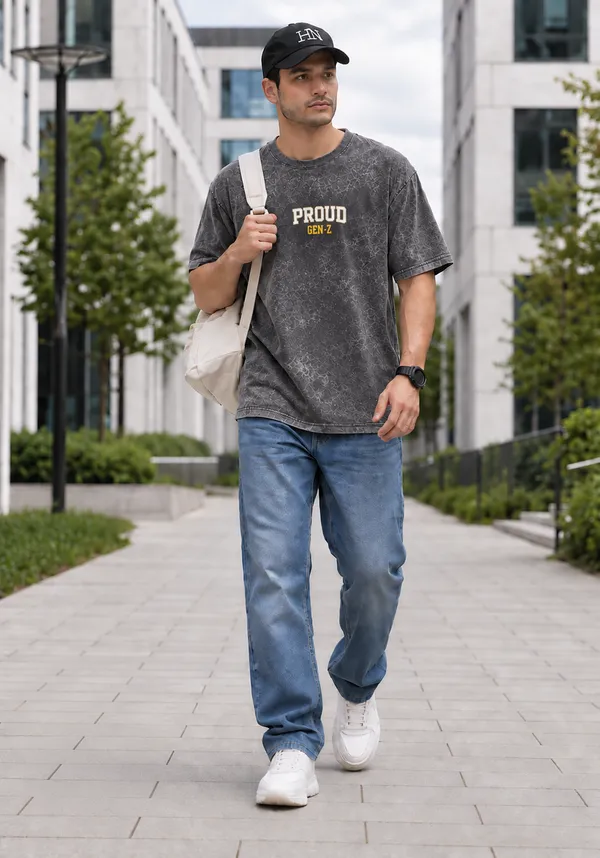 Hue_Nox_Men's_Charcoal_Grey_Proud_GenZ_Graphic_Oversized_Acid_Washed_T-Shirt