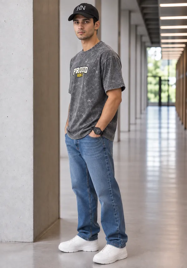 Hue_Nox_Men's_Charcoal_Grey_Proud_GenZ_Graphic_Oversized_Acid_Washed_T-Shirt