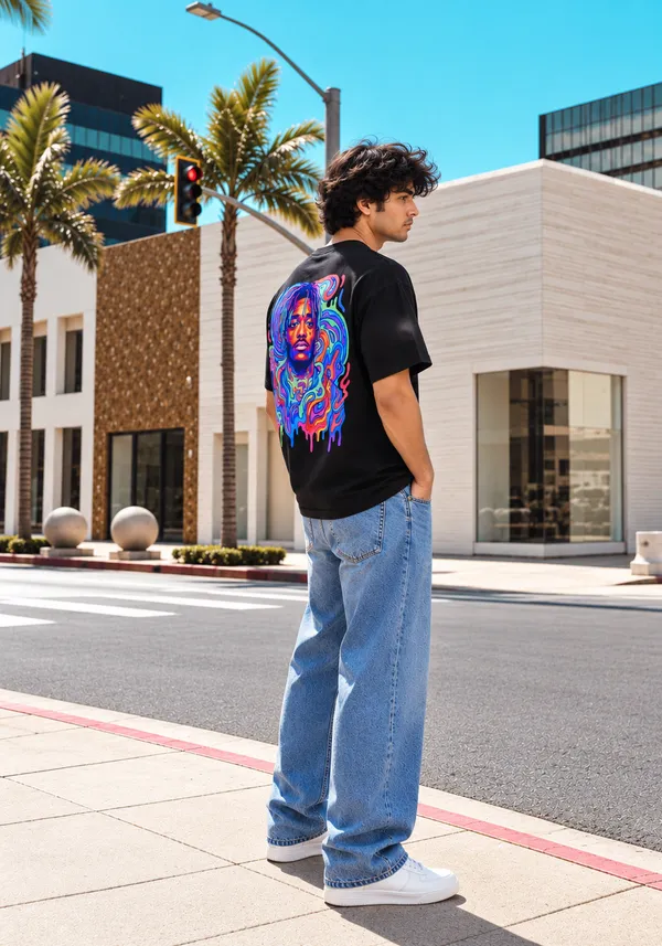 Hue_Nox_Men's_Black_Rapper_4_Graphic_Oversized_T-Shirt