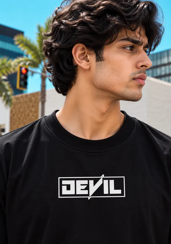Hue_Nox_Men's_Black_Rapper_4_Graphic_Oversized_T-Shirt