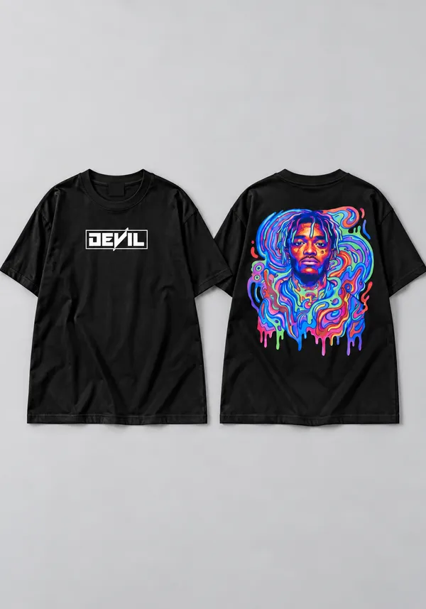 Hue_Nox_Men's_Black_Rapper_4_Graphic_Oversized_T-Shirt