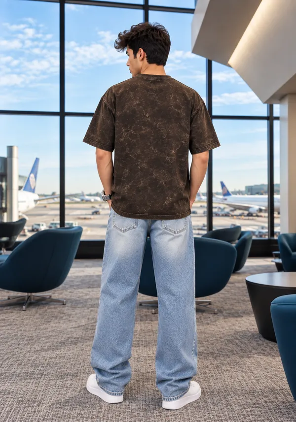 Hue_Nox_Men's_Charcoal_Brown_Unstoppable_Graphic_Oversized_Acid_Washed_T-Shirt