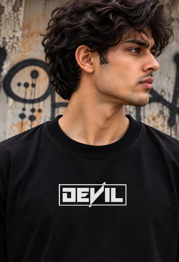 Hue_Nox_Men's_Black_Rapper_3_Graphic_Oversized_T-Shirt