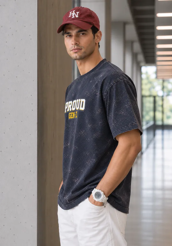Hue_Nox_Men's_Charcoal_Navy_Proud_GenZ_Graphic_Oversized_Acid_Washed_T-Shirt