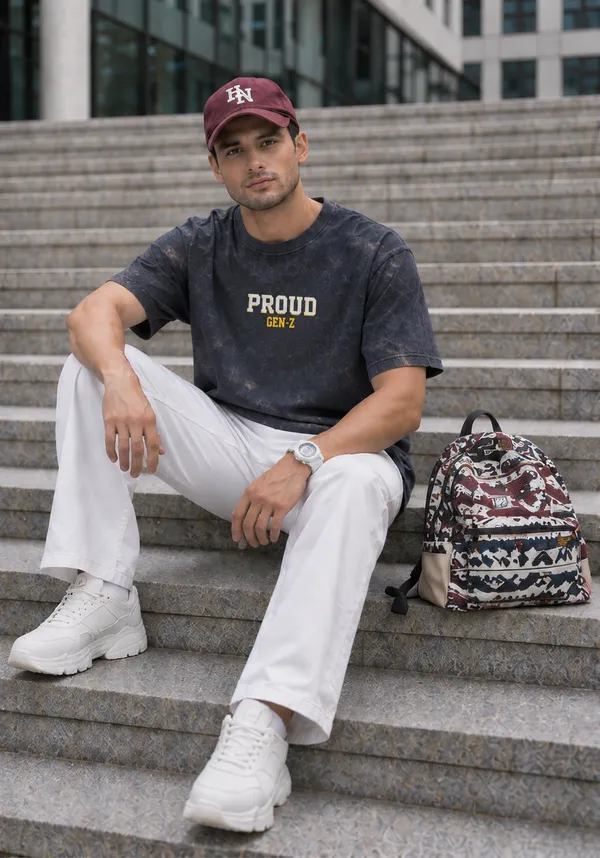 Hue_Nox_Men's_Charcoal_Navy_Proud_GenZ_Graphic_Oversized_Acid_Washed_T-Shirt