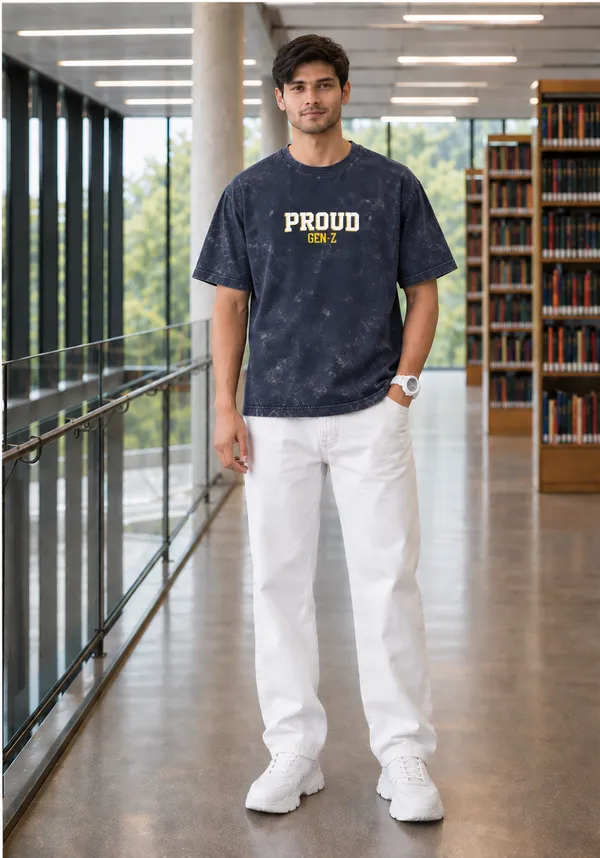 Hue_Nox_Men's_Charcoal_Navy_Proud_GenZ_Graphic_Oversized_Acid_Washed_T-Shirt