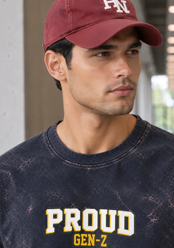 Hue_Nox_Men's_Charcoal_Navy_Proud_GenZ_Graphic_Oversized_Acid_Washed_T-Shirt
