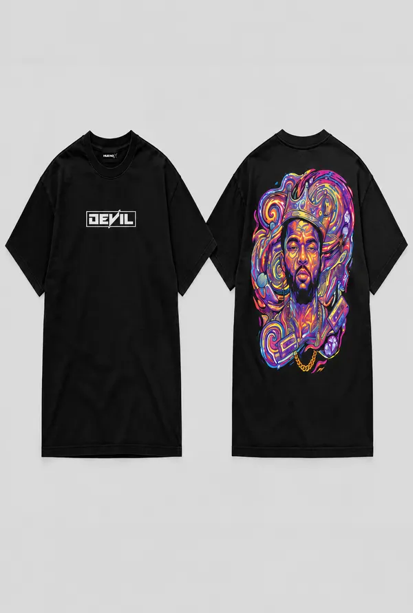 Hue_Nox_Men's_Black_Rapper_1_Graphic_Oversized_T-Shirt