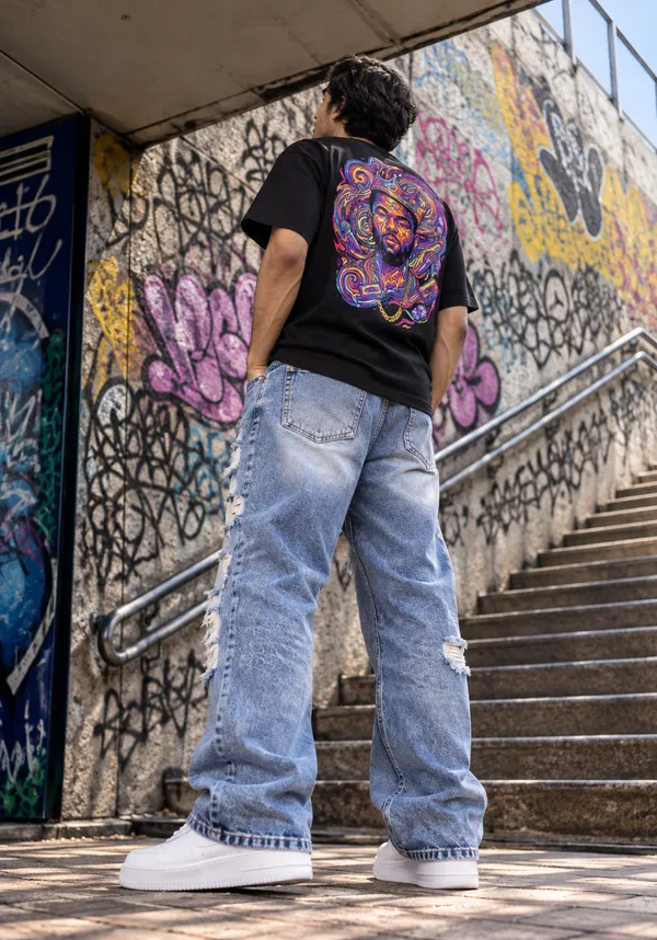 Hue_Nox_Men's_Black_Rapper_1_Graphic_Oversized_T-Shirt