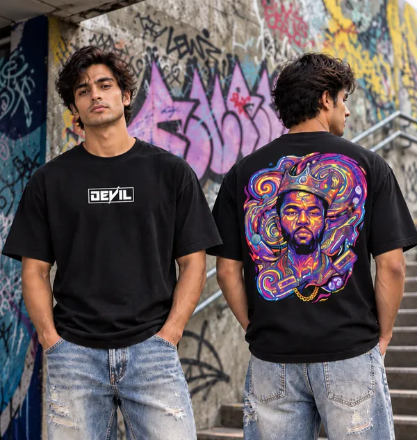 Hue_Nox_Men's_Black_Rapper_1_Graphic_Oversized_T-Shirt