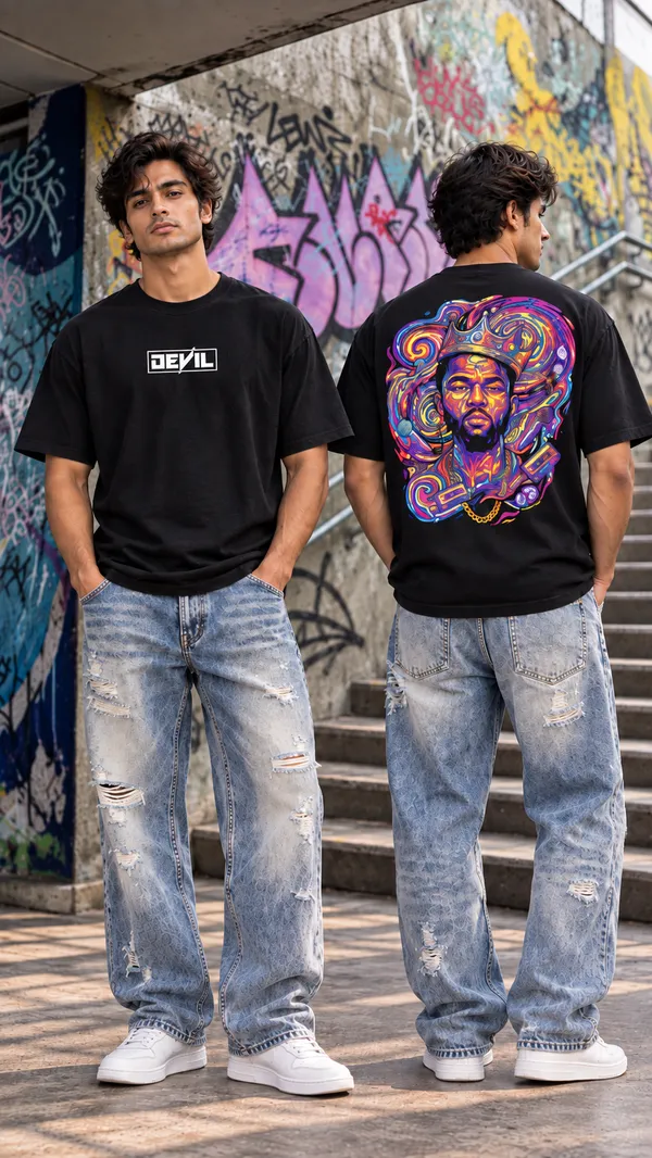 Hue_Nox_Men's_Black_Rapper_1_Graphic_Oversized_T-Shirt
