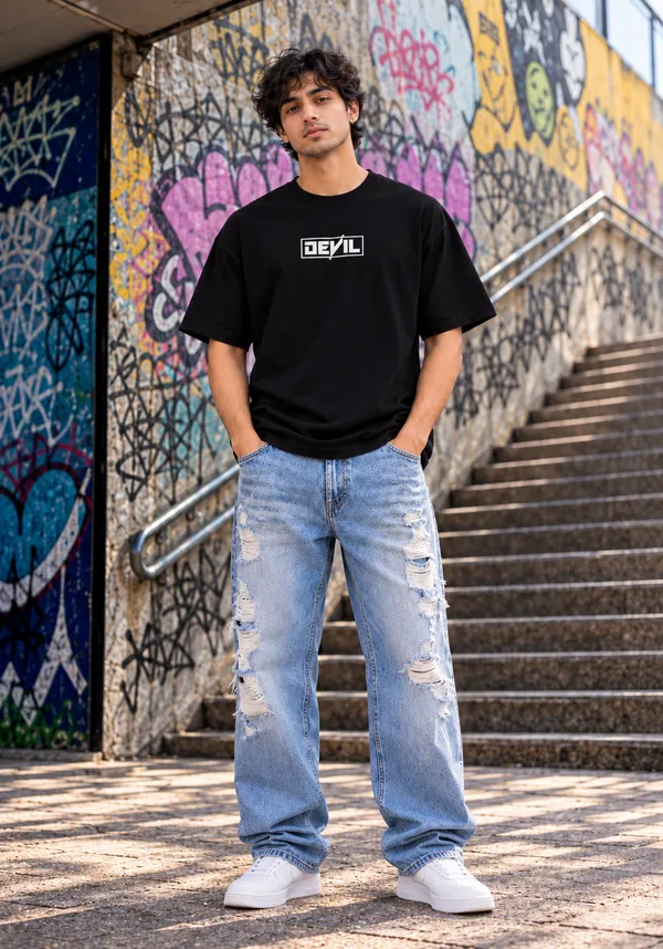 Hue_Nox_Men's_Black_Rapper_1_Graphic_Oversized_T-Shirt