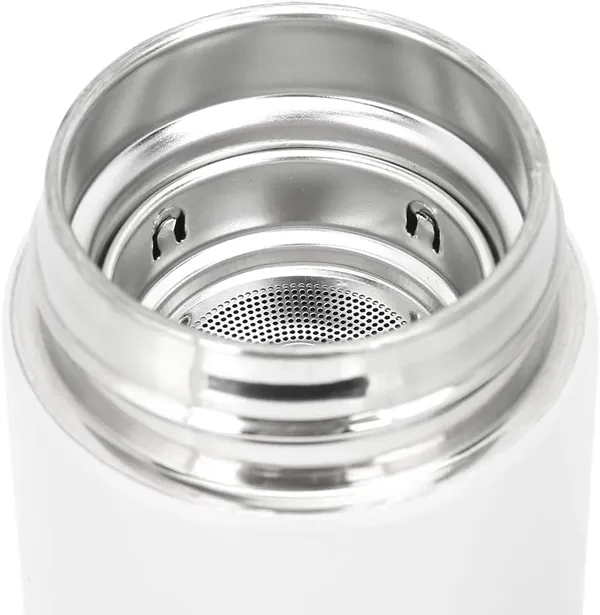 White_Vacuum_Insulated_Water_Bottle_With_Temperature_Display_And_Tea_Filter