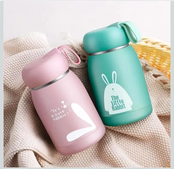 Grey_Brown_Green_Pink_Insulated_Water_Bottle_With_Flip_Top_Lid_Pack_Of_02_Color_May_Vary