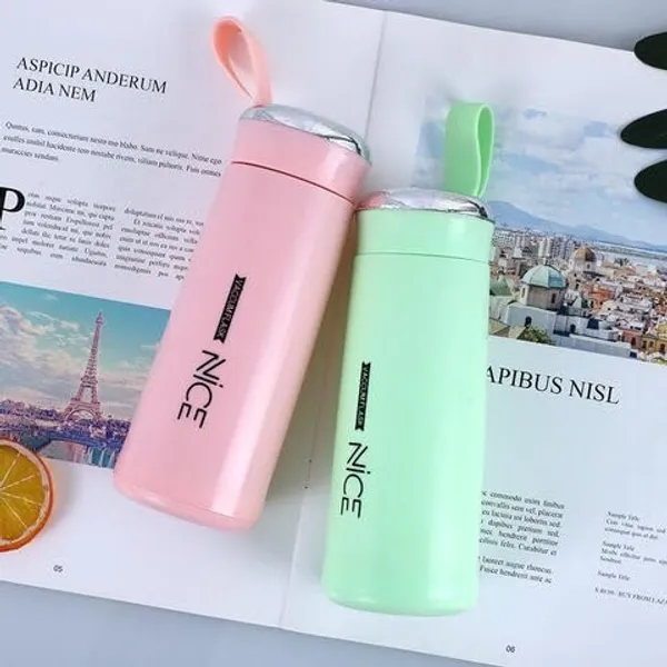 Pink_Glass_Water_Bottle_With_Carry_Strap