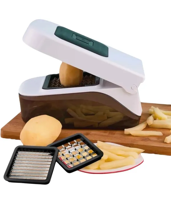 White_And_Black_Potato_Cutter_With_Stainless_Steel_Blades