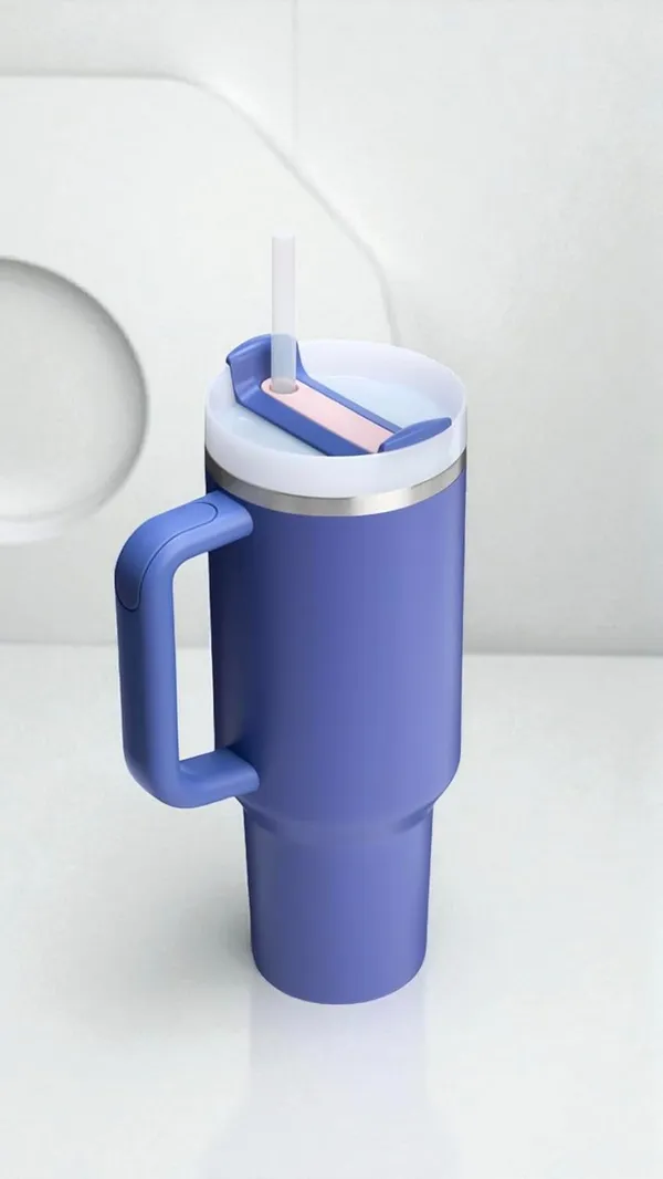 Purple_Insulated_Stainless_Steel_Travel_Mug_With_Handle_And_Straw