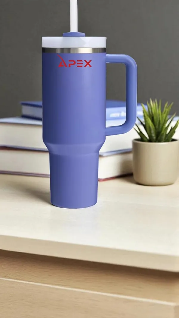 Purple_Insulated_Stainless_Steel_Travel_Mug_With_Handle_And_Straw